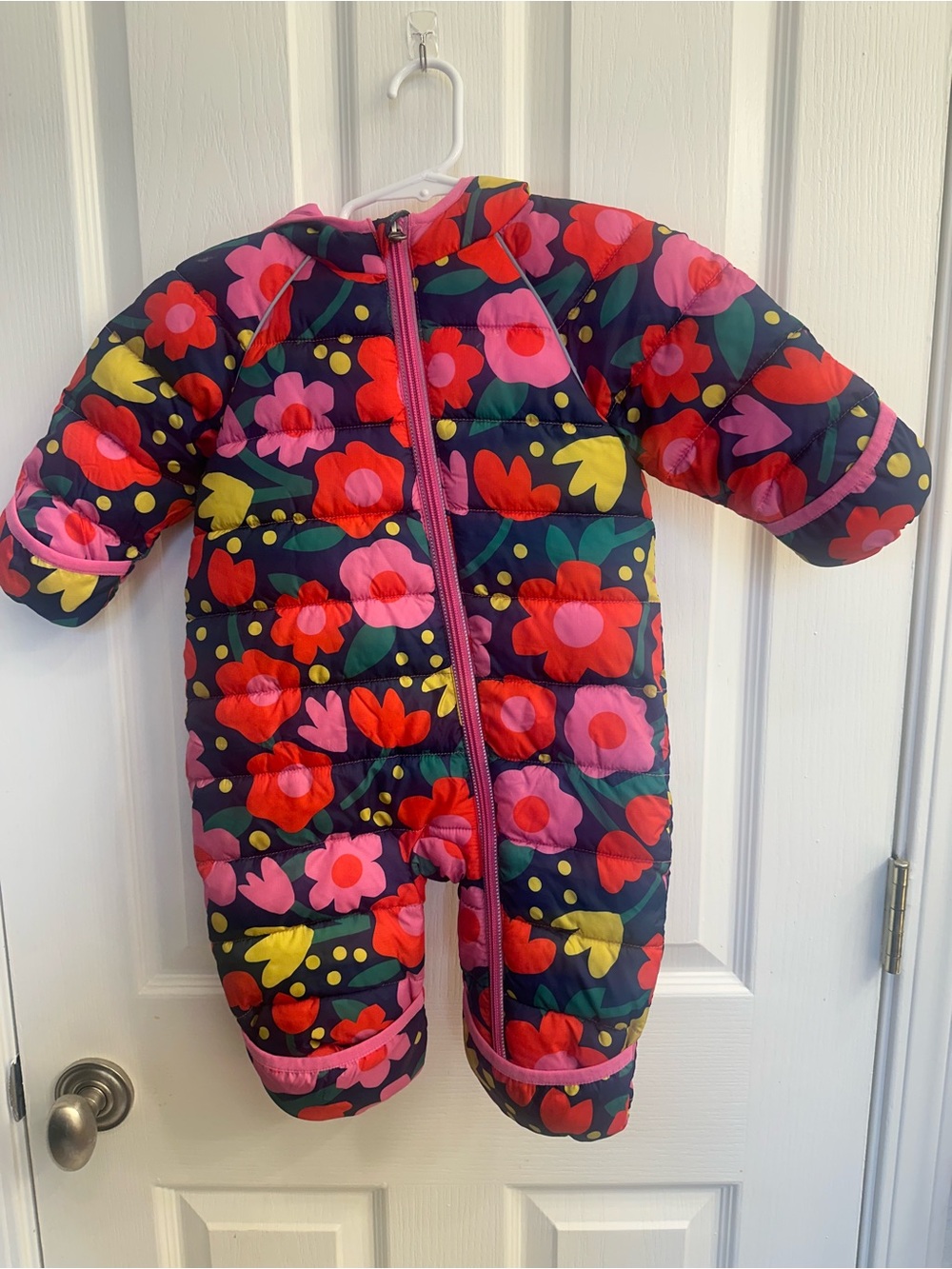 Hanna Andersson Rosy Posey Bunting Snowsuit One-Piece - 3-6 months